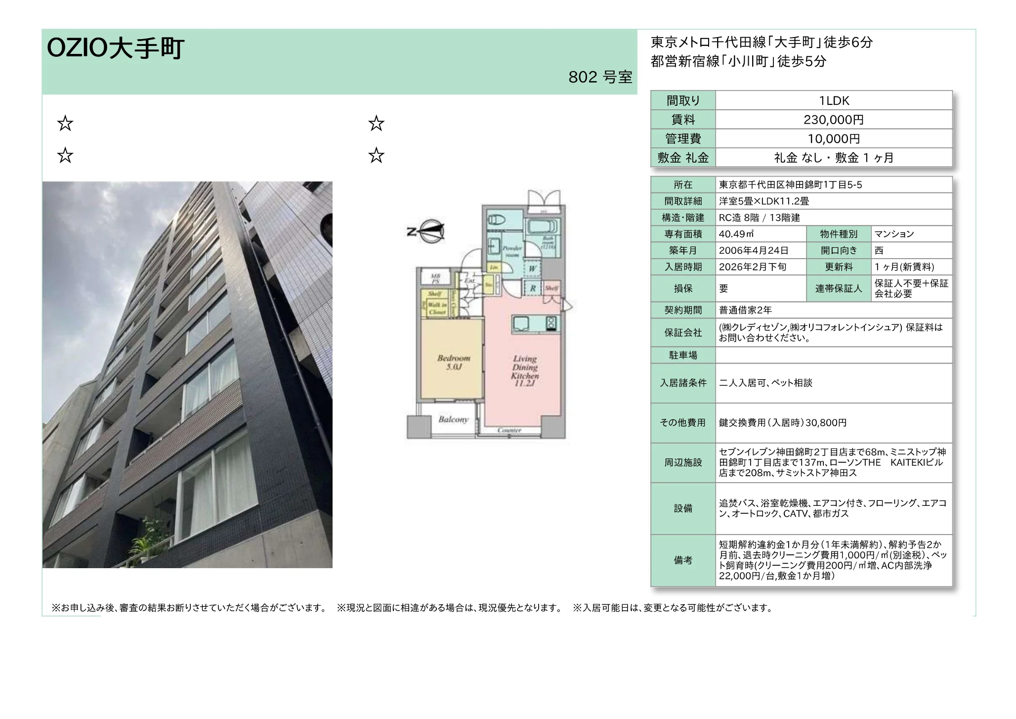 OZIO大手町 802号 0