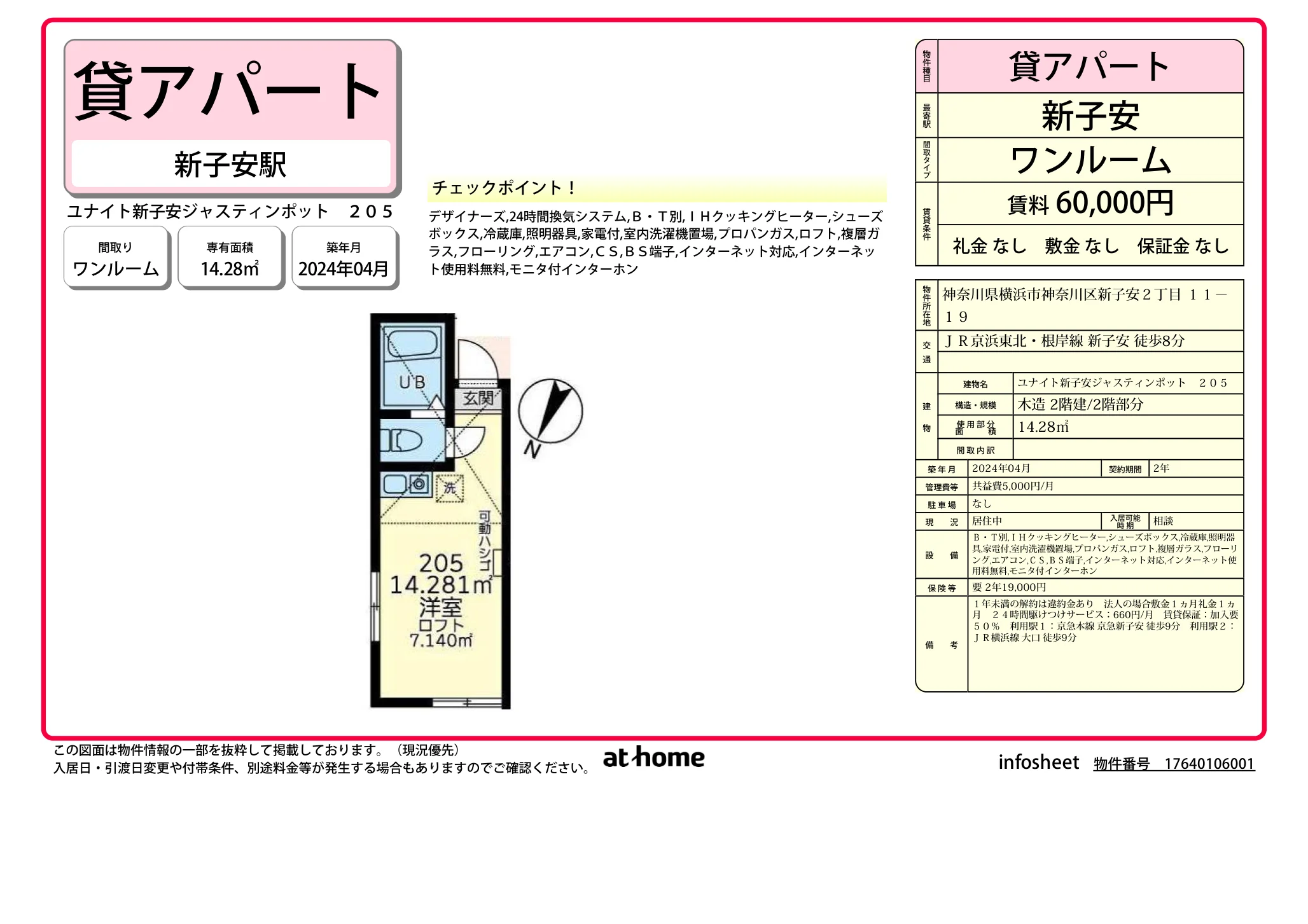 Brand New Studio Condo in Shinkoyasu 0