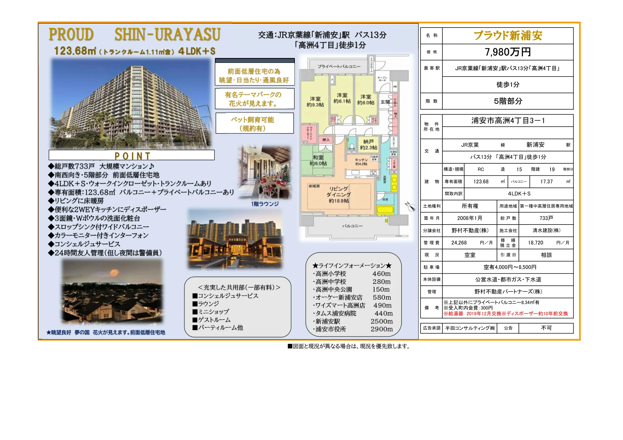 プラウド新浦安 5階 0