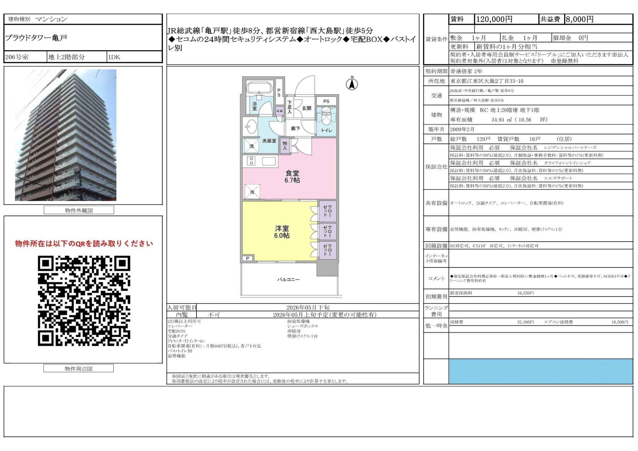 1-Bedroom Condo in Ojima 3