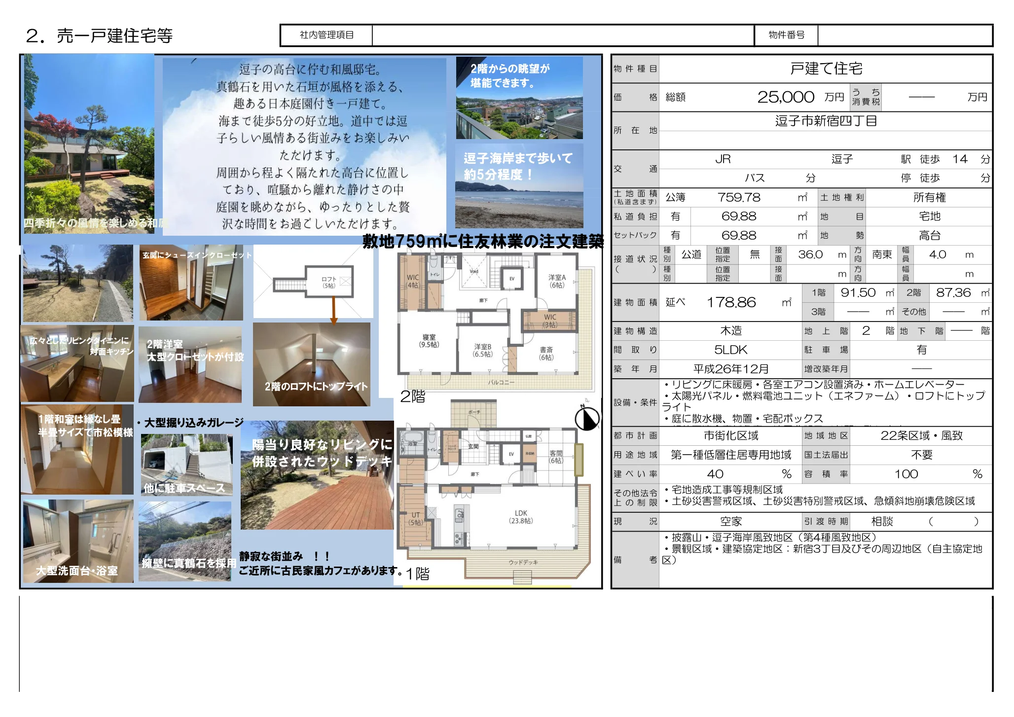 High-End 5-Bedroom House with a Garden in Shinjuku 0