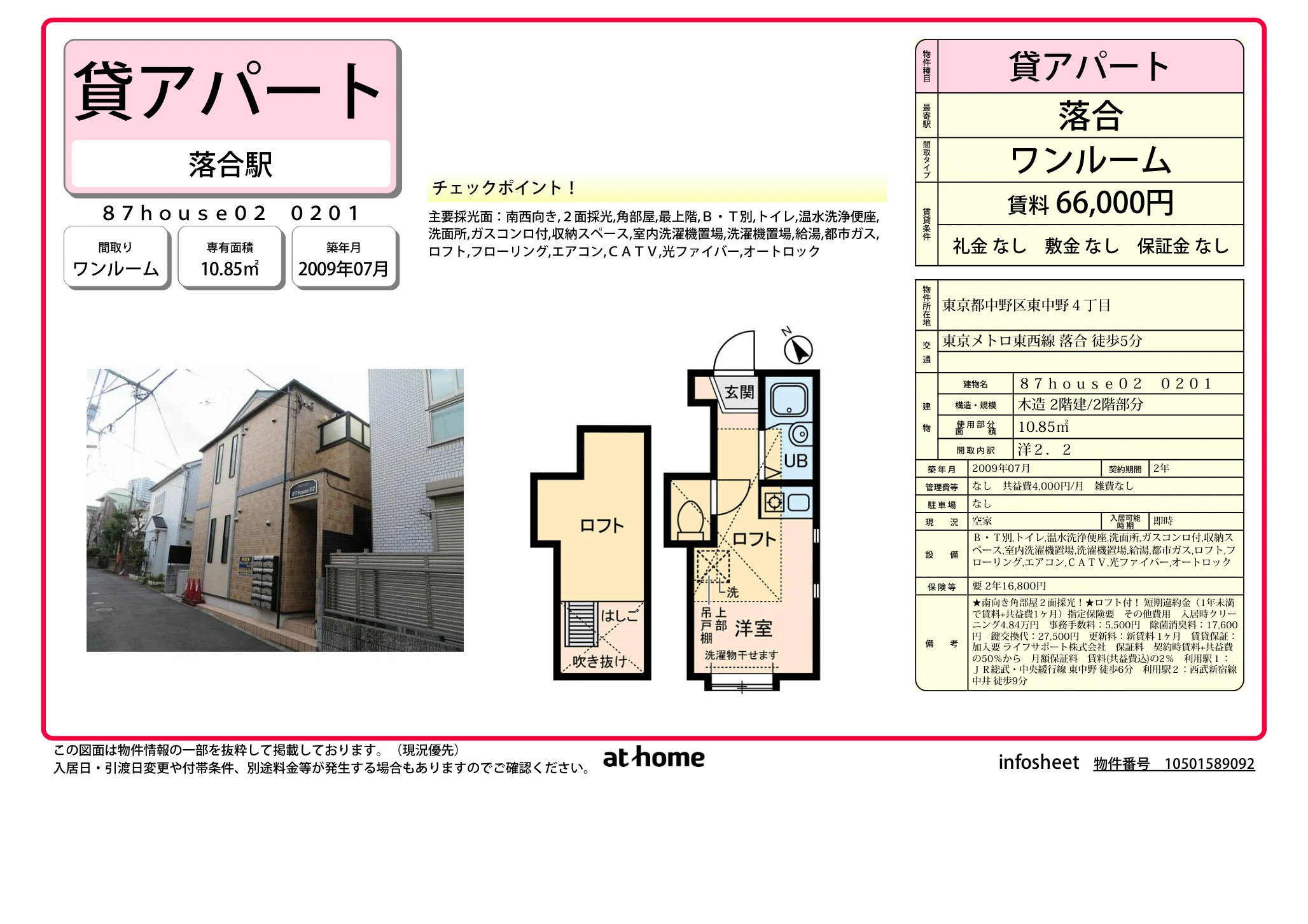 Studio Condo Near Station in Higashinakano 0