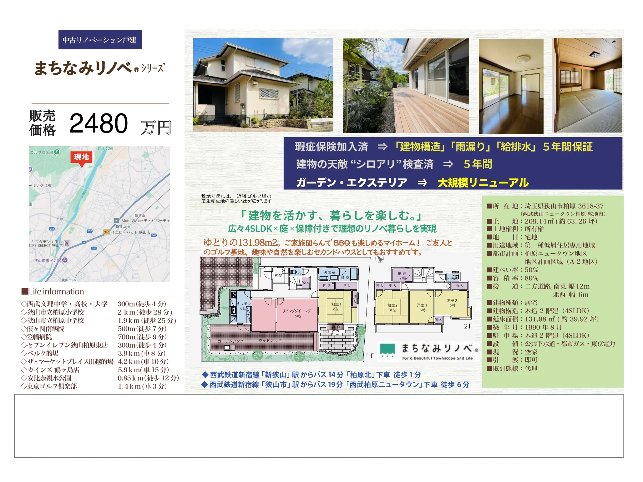 Vintage 4-Bedroom House in Kashiwabarashinden 0