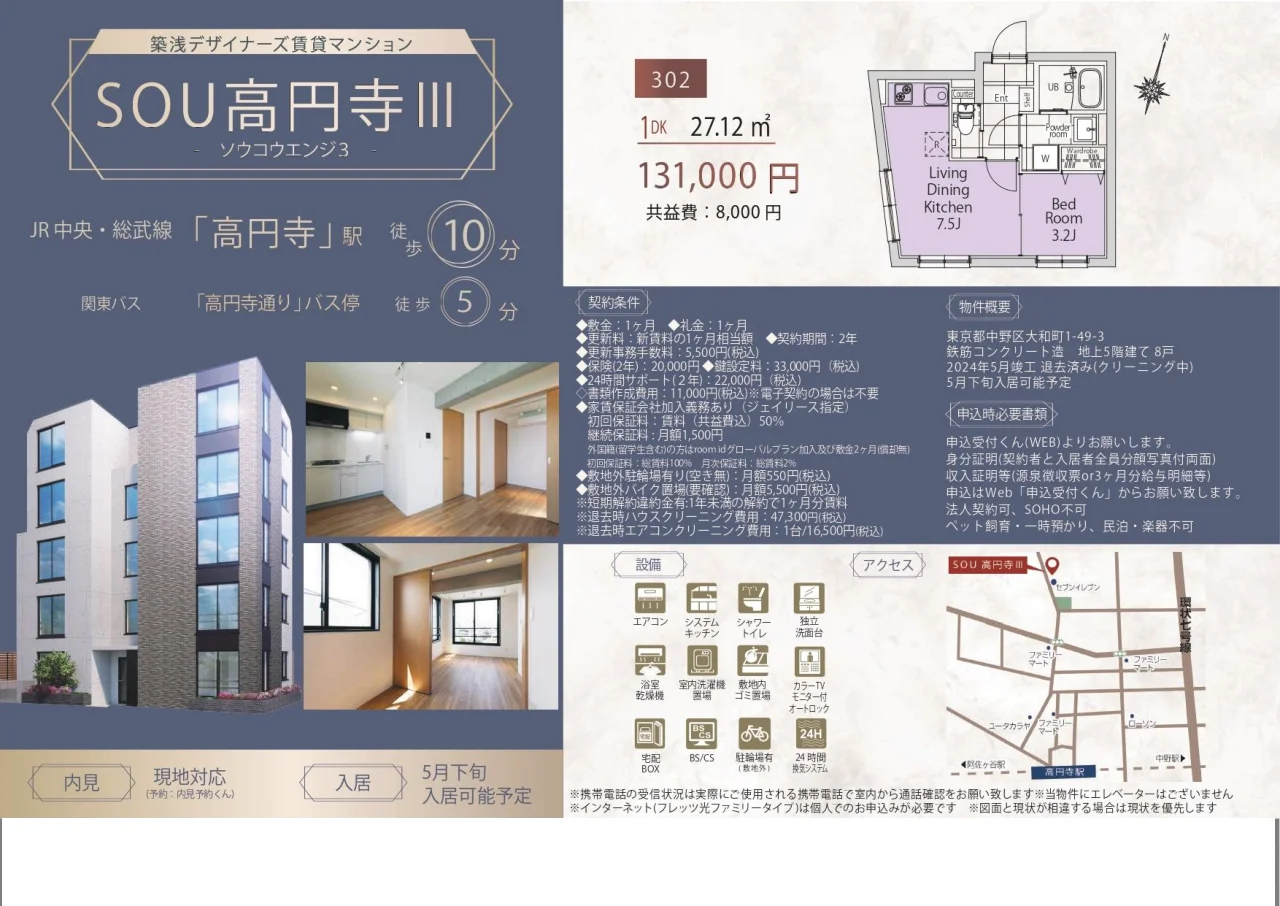 Brand New 1-Bedroom Condo in Yamatocho 10