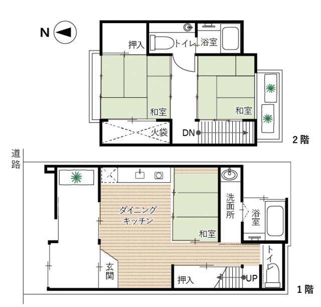 2-Bedroom House Near Station in Higashimonzencho 0