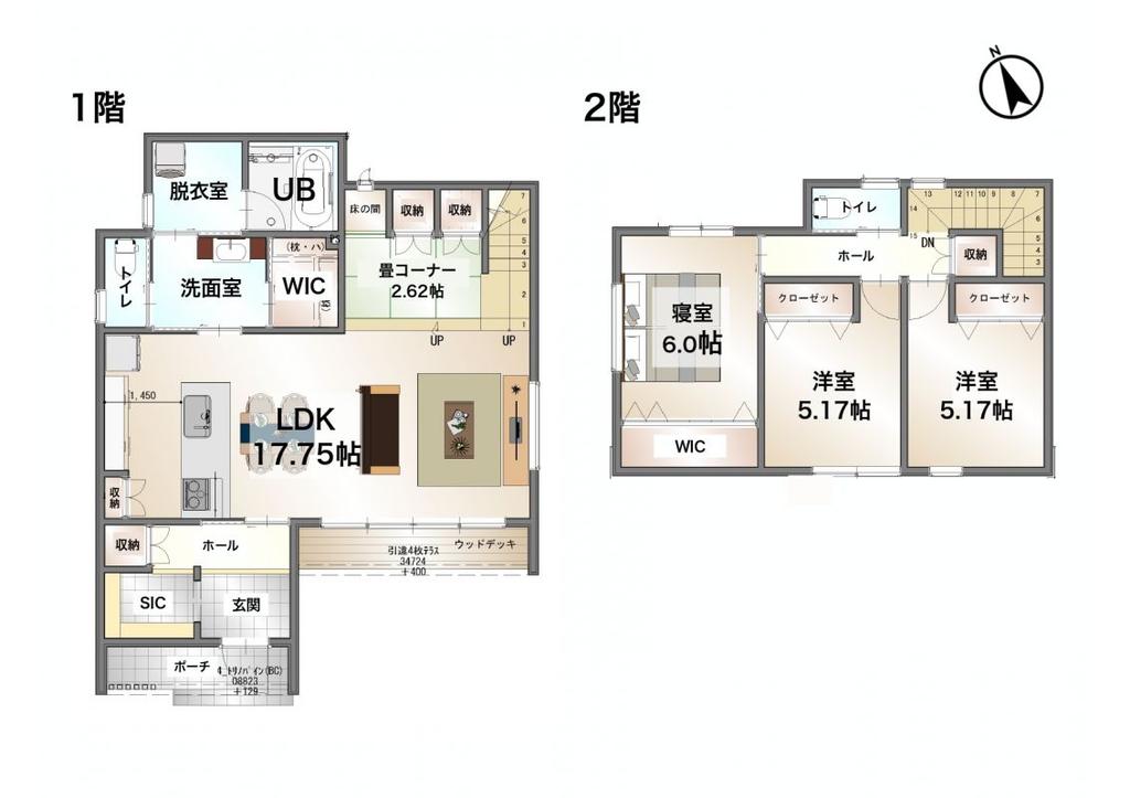 滋賀県彦根市南川瀬町 新築戸建 2