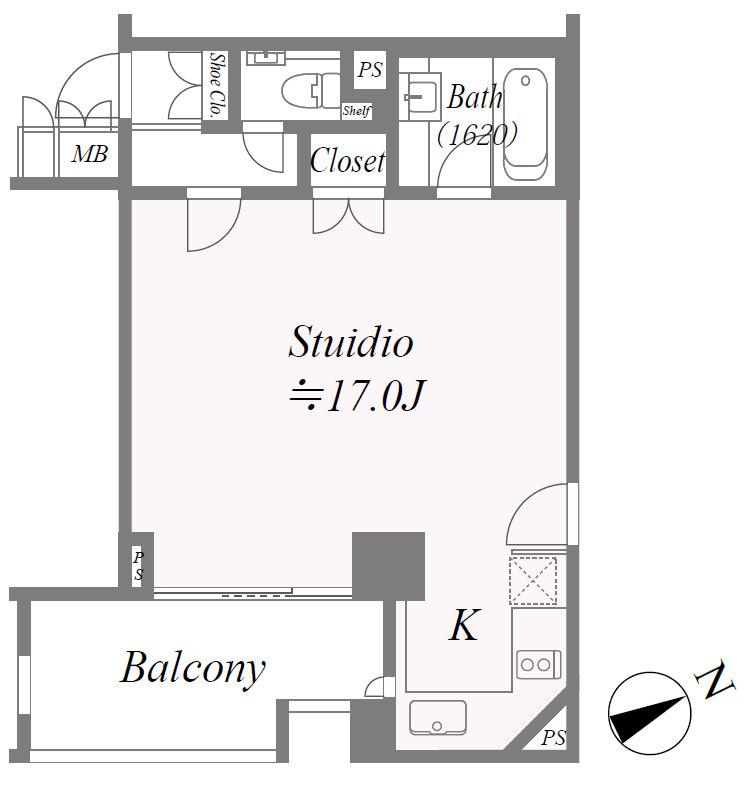 Studio Condo in Minamiaoyama 1