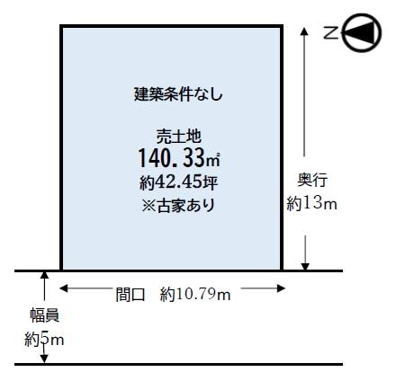京都府宇治市五ケ庄広岡谷 売地 1