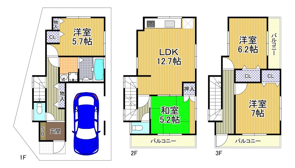 大阪府大阪市西淀川区佃５丁目 中古戸建 0