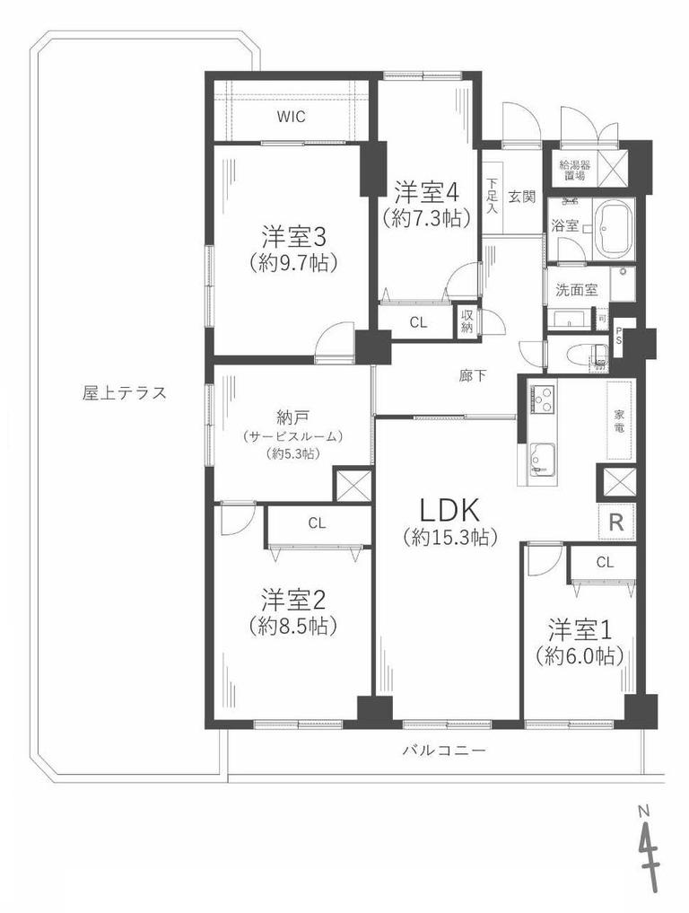 Spacious 4-Bedroom Condo in Ama nishinocho 0