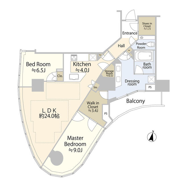Modern 2-Bedroom Condo Near Station in Sendagaya 0