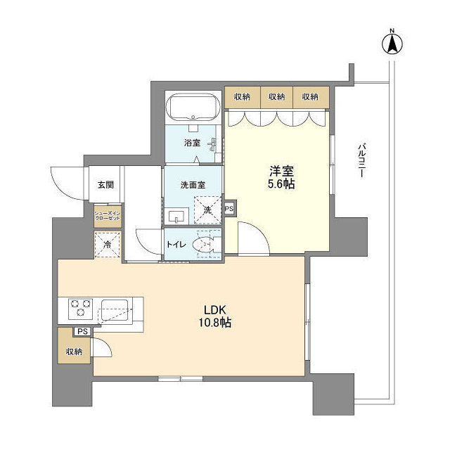 Modern 1-Bedroom Condo Near Station in Motoasakusa 4