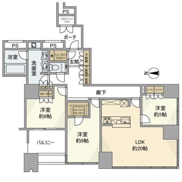 3-Bedroom Condo Near Station in Konan shinagawaintashiteic-to(chika 1