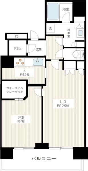 1-Bedroom Condo in Konan shinagawaintashiteic-to(chika 1