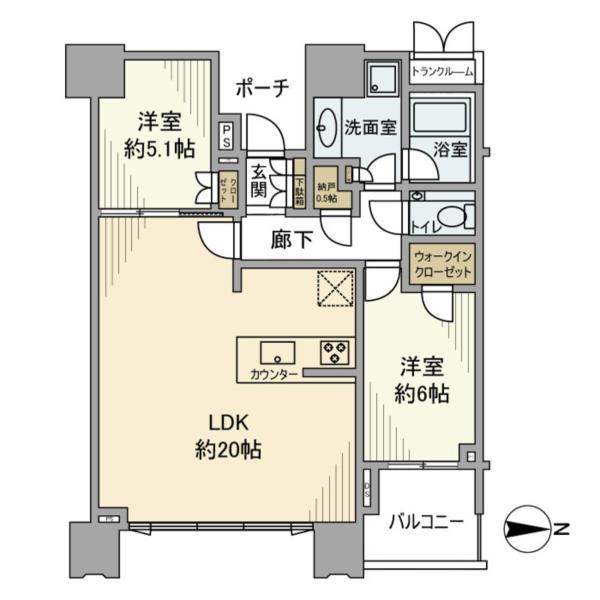 2-Bedroom Condo in Harumi ofuisutawaz(chikai.kaisofume 0