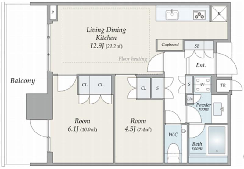 Modern 2-Bedroom Condo Near Station in Hamamatsucho sekaiboekisentabirudei 1