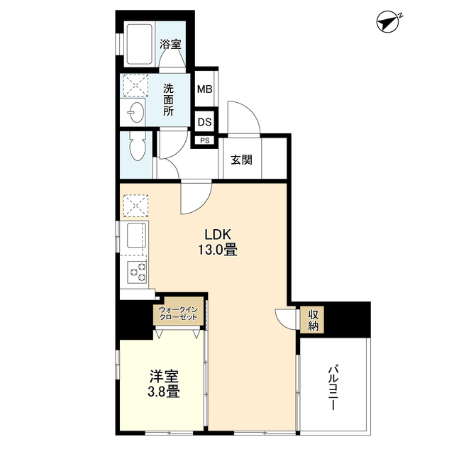 Modern 1-Bedroom Condo Near Station in Komagata 9