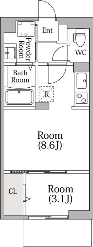 Brand New 1-Bedroom Condo Near Station in Gyotokuekimae 1