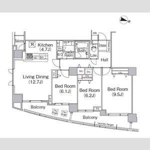 3-Bedroom Condo Near Station in Nibancho 1