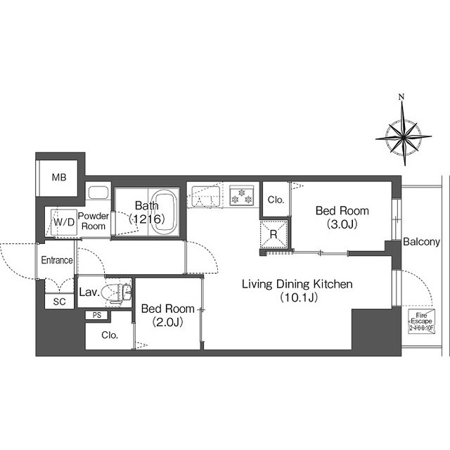 Brand New 2-Bedroom Condo Near Station in Shinkiba 9