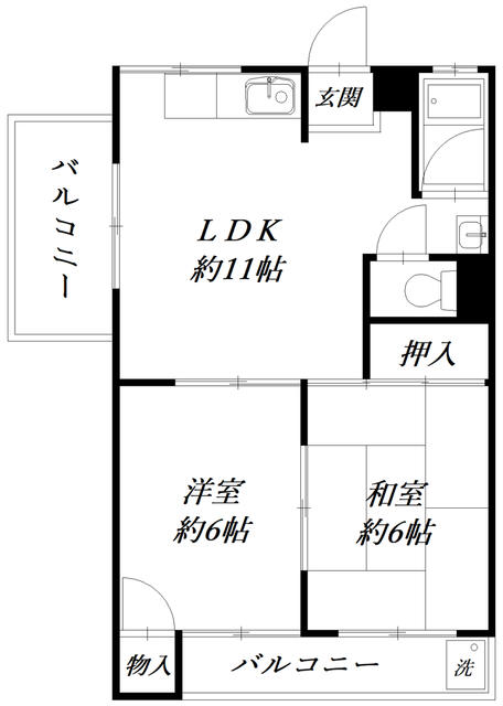 杉本マンションＡ棟 1