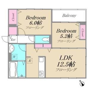 Brand New 2-Bedroom Condo Near Station in Nakarokugo 1