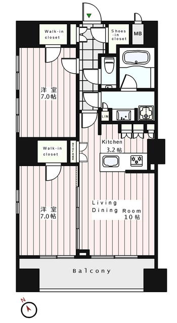 2-Bedroom Condo in Toyama(3-chome18.21-ban) 0