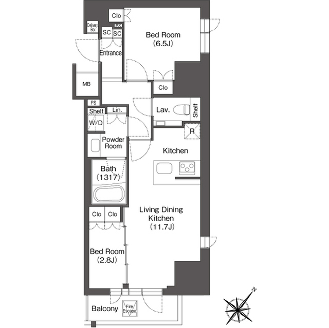 Modern 2-Bedroom Condo Near Station in Motoyoyogicho 9