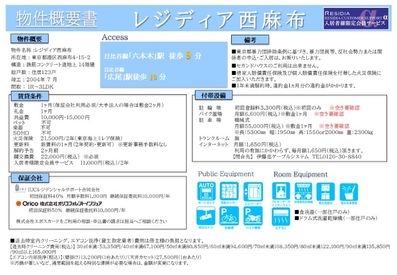レジディア西麻布 2