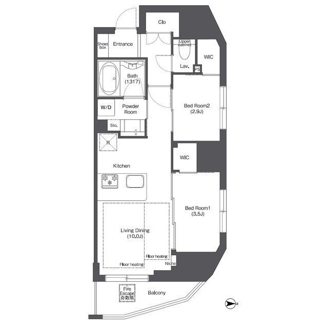 Modern 2-Bedroom Condo Near Station in Misuji 9