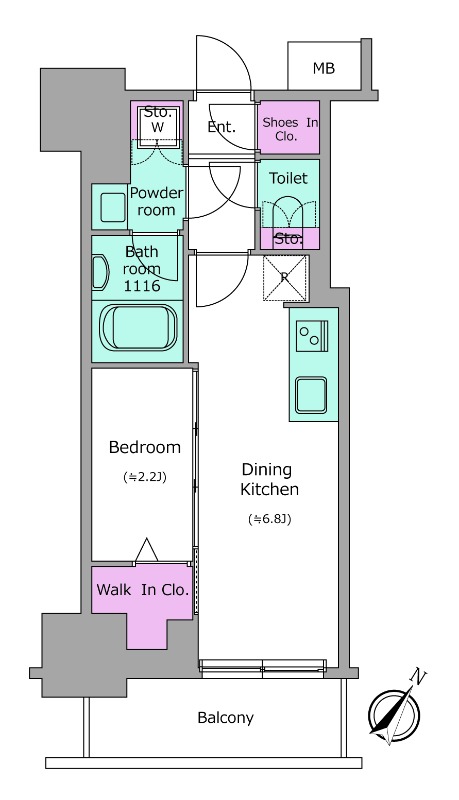 Brand New 1-Bedroom Condo Near Station in Yaesu(1-chome) 1