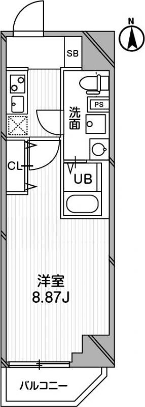 Modern Studio Condo Near Station in Takada 1