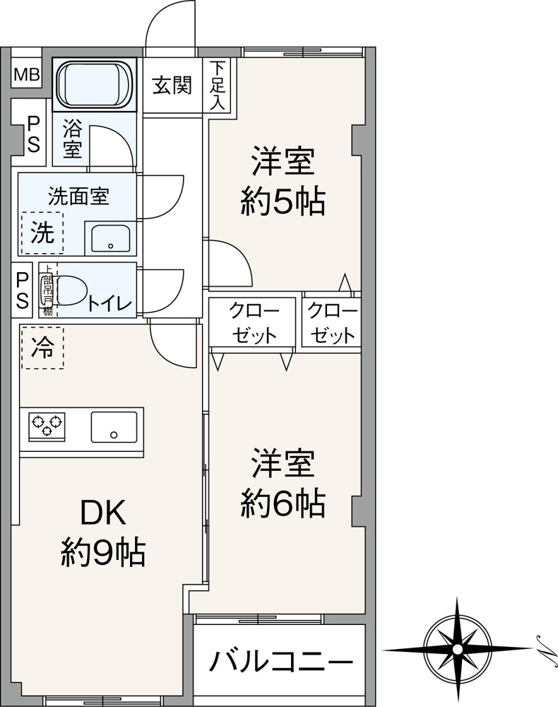 京王多摩川コーポラス 2