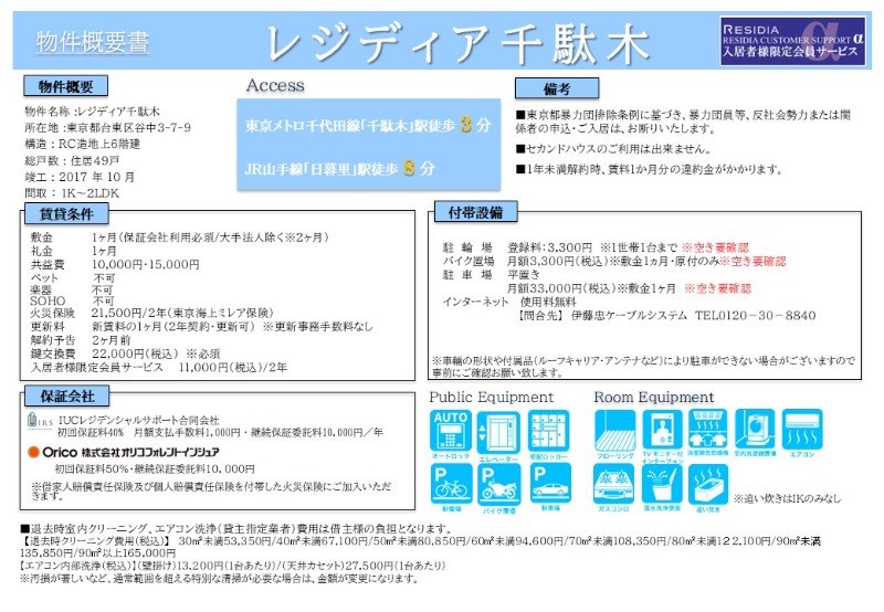 レジディア千駄木 2