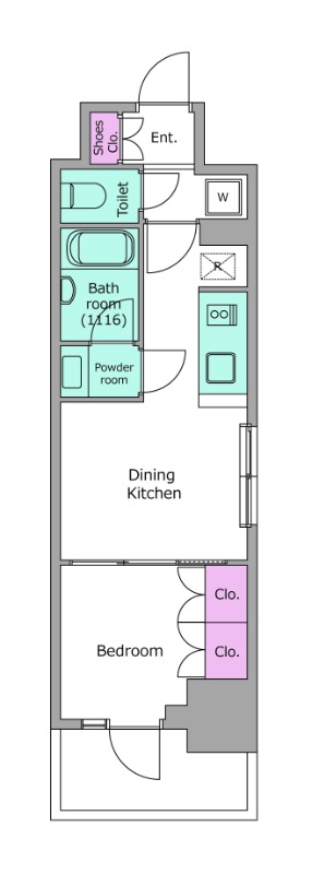 Modern 1-Bedroom Condo Near Station in Minato 1