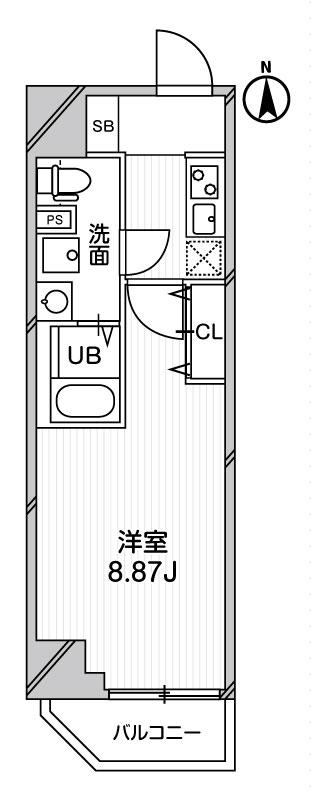 Modern Studio Condo Near Station in Takada 1