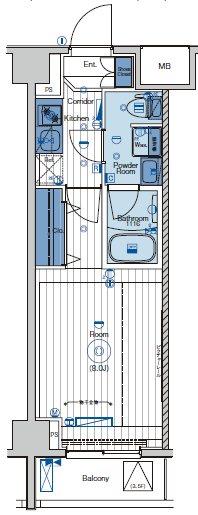 Studio Condo Near Station in Higashimukojima 1
