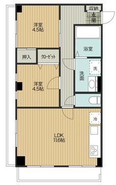 Classic 2-Bedroom Condo in Hirano 1