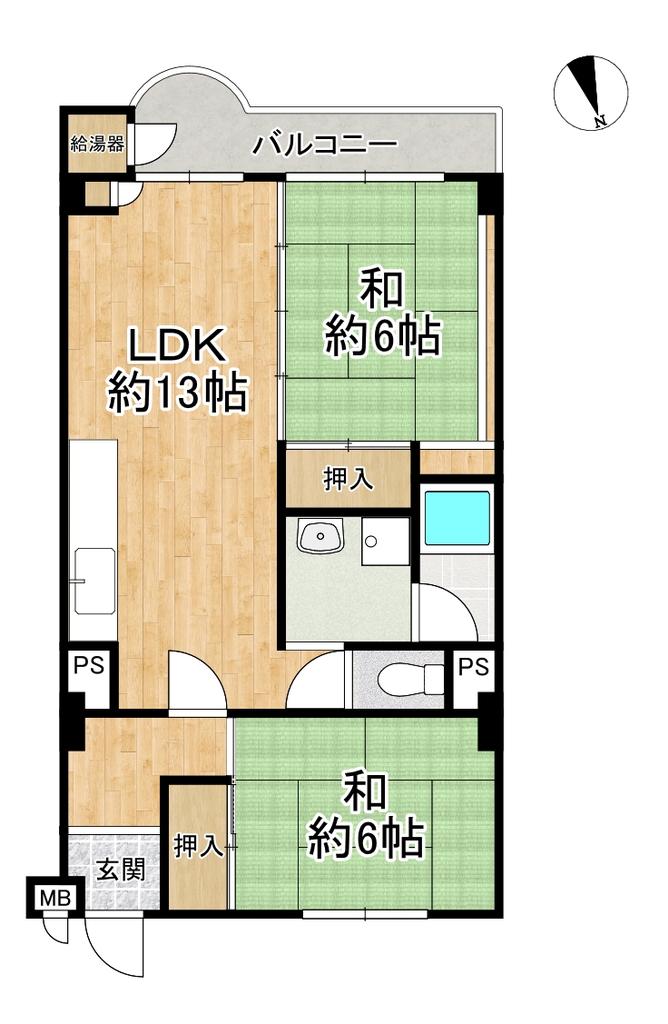 山科音羽マンションＡ棟 2