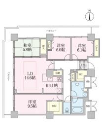 Spacious 4-Bedroom Condo Near Station in Minamisenju 5