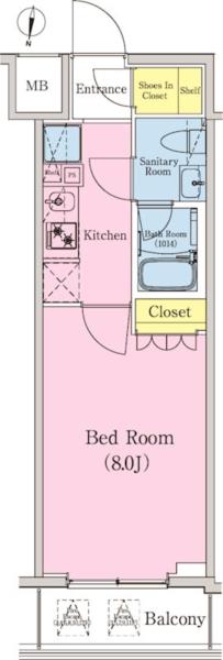 Modern Studio Condo in Kameido 1