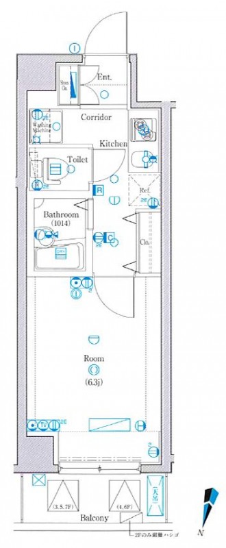 Studio Condo in Ebara 1