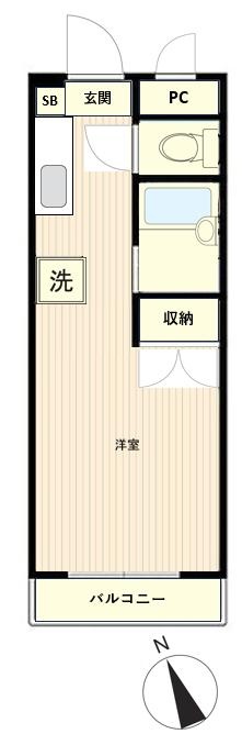 Charming Studio Property Near Station in Ashiyamacho 1