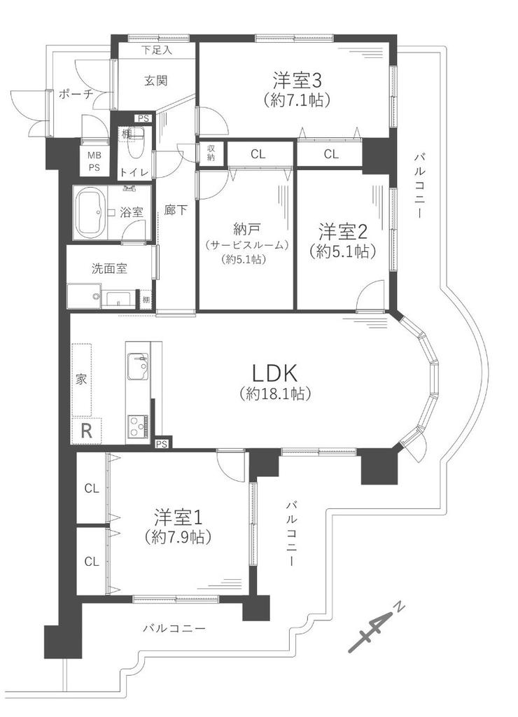 Charming 3-Bedroom Condo in Sangenyahigashi 0