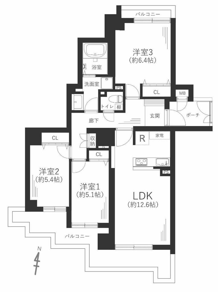 Charming 3-Bedroom Condo Near Station in Shimokosaka 0