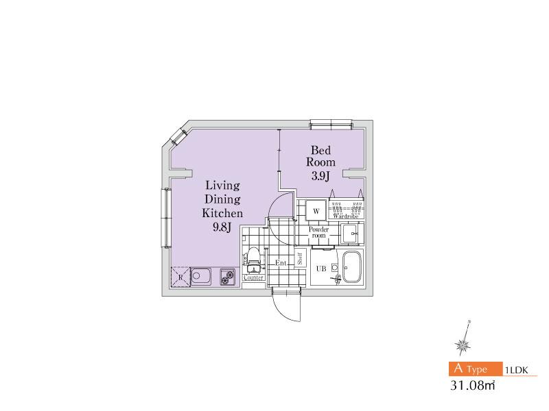 Brand New 1-Bedroom Condo in Yamatocho 0