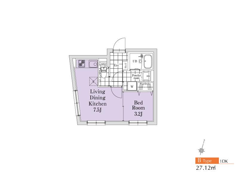 Brand New 1-Bedroom Condo in Yamatocho 1