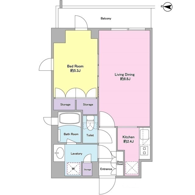 Modern 1-Bedroom Condo in Saginomiya 9